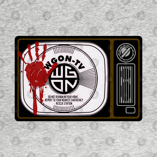 Vintage WGON Sign off Bloody Hand Print by StudioPM71